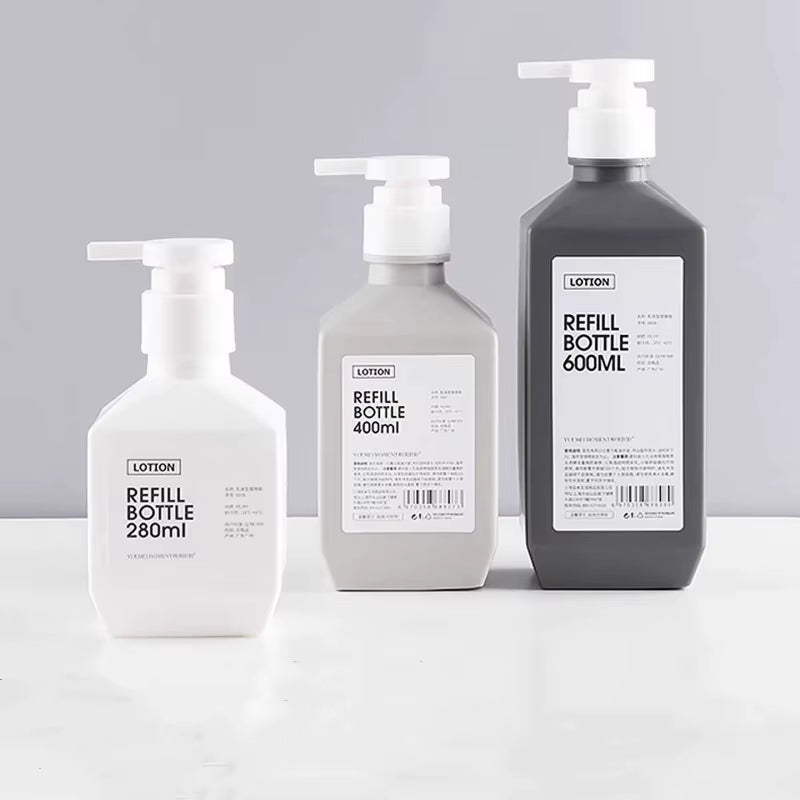 10PCS 280Ml-600Ml Empty Large-Capacity Lotion Bottle Shampoo/ Body Wash/ Hand Sanitizer