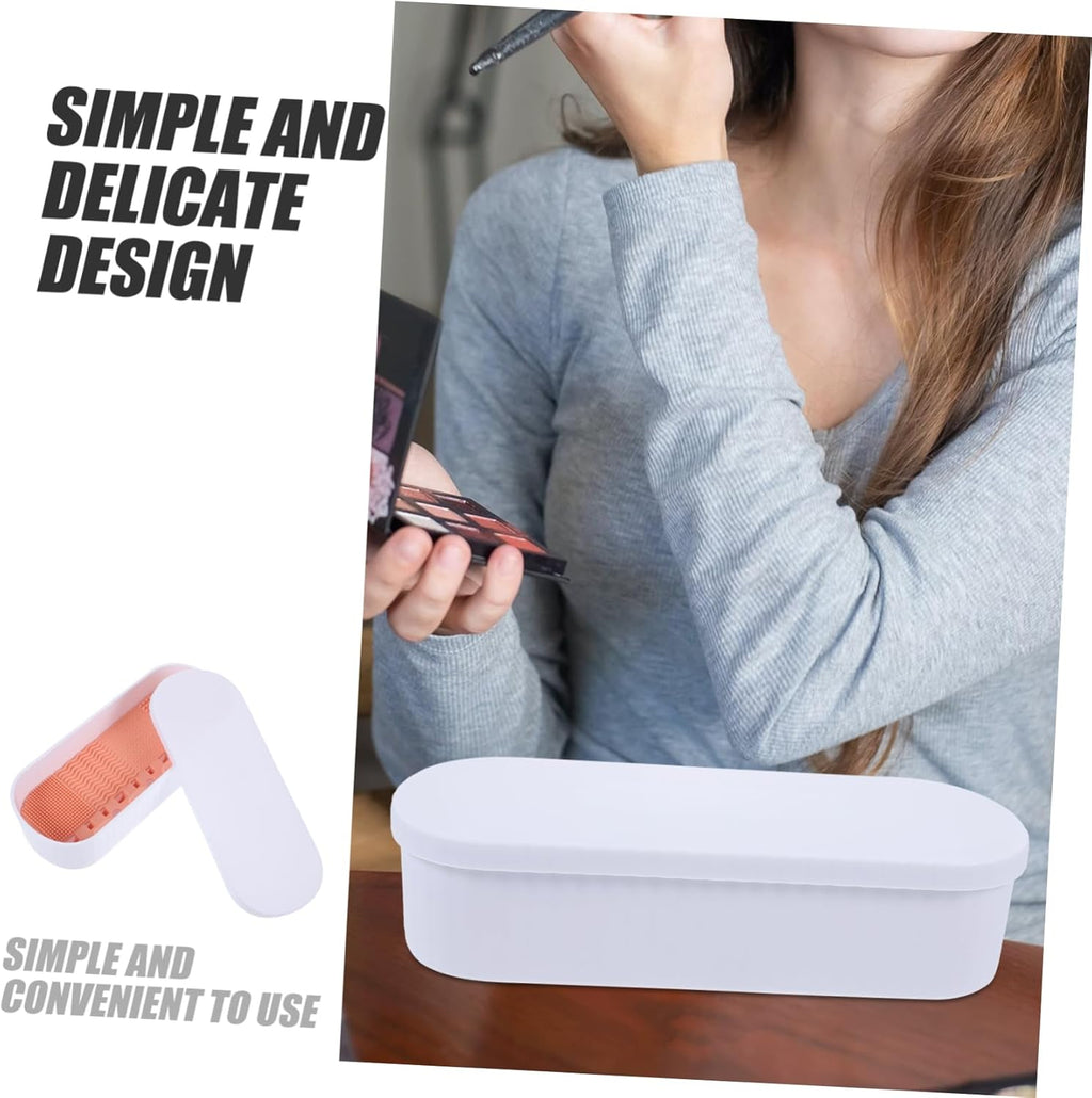 Makeup Brush Cleaner  Women Portable Cleaning Box