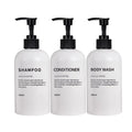 3 Pack Soap Dispenser Shampoo and Conditioner Dispenser Body Wash Shower