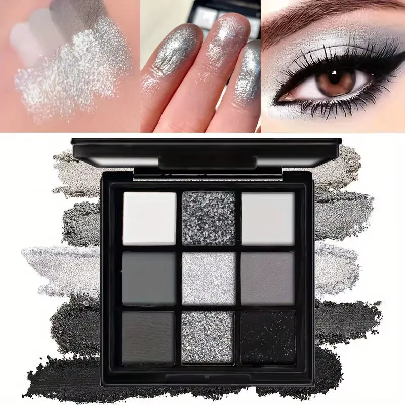 9-Shade Eyeshadow Palette: Black Swan, Smoky, Dark Black, Eyeshadow