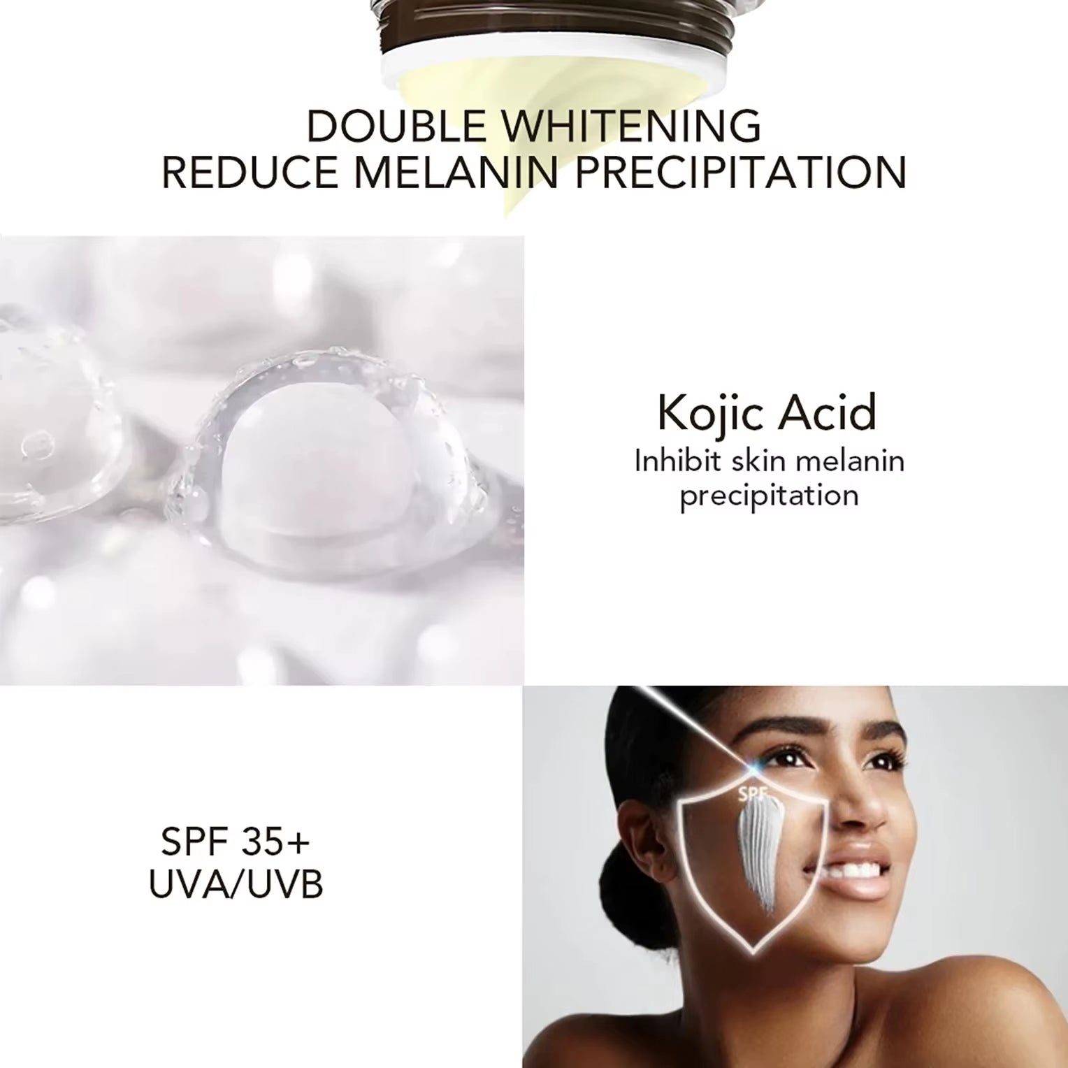 Whitening Face Care Set, Clean Skin, Whitening Day and Night Facial Cream, moisturizer.