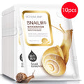 Snail Moisturizing Face Mask Anti-Aging anti Wrinkles Whitening Facial Masks 10/20/30Pcs S