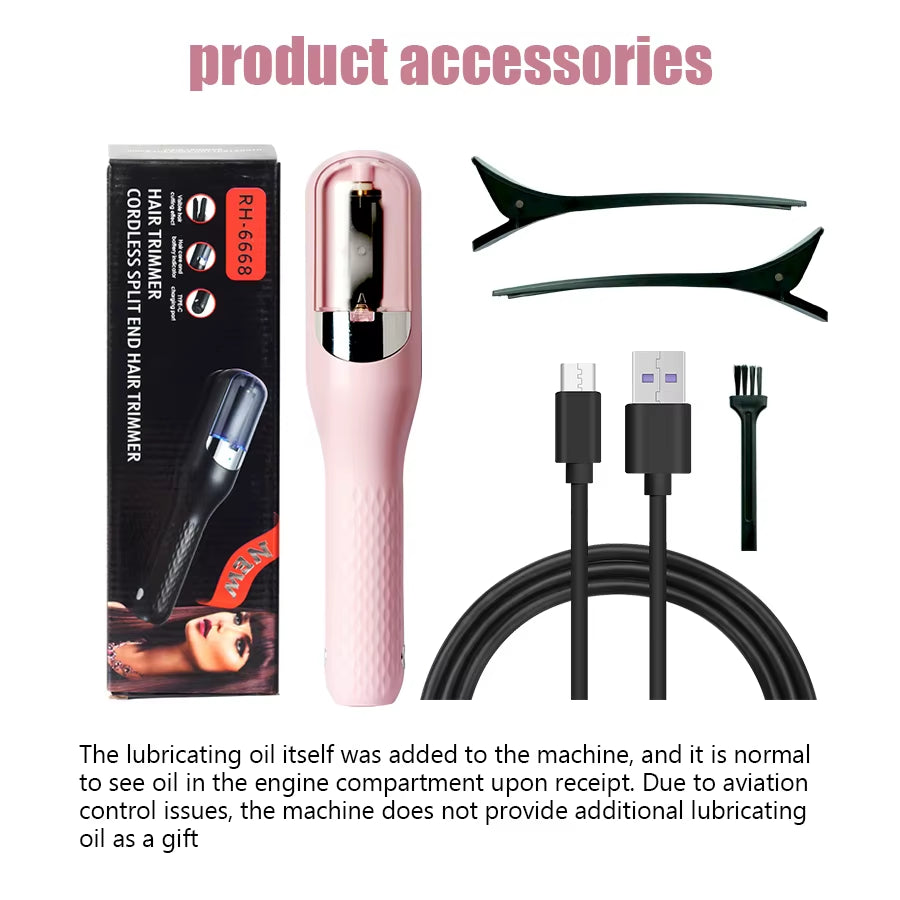 Hair End Cutting Machine Hair Split Ends Trimmer Automatic Split End Remover Damaged Hair Repair Car...