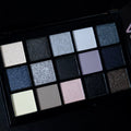 Black Smokey Eyeshadow Palette, 15 Colors ,Punk Style,Neutral Eye Make Up
