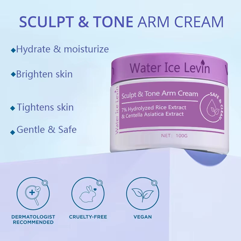 Sculpt & Tone Arm Firming Cream 100G, with 7% Rice Extract & Centella, Body Moisturizer 