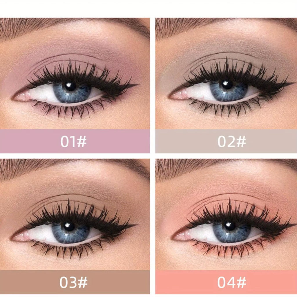 8 Colors Matte Liquid Eyeshadow Neutral Naked Smooth Creamy Eyeshadow Lightweight High-Pigmented Eyelashes