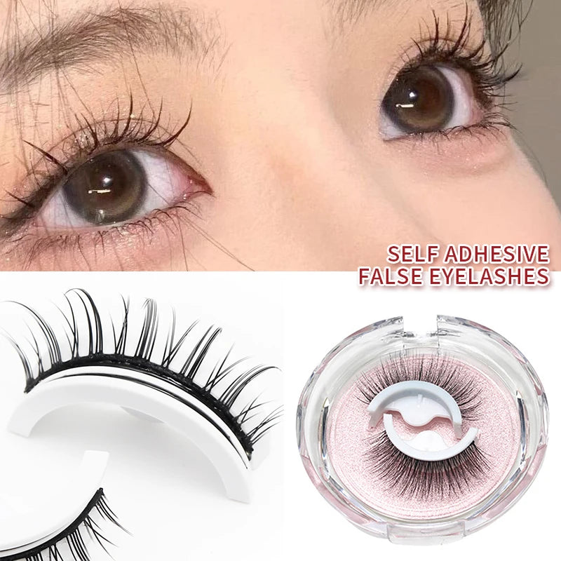 Self Adhesive Eyelashes Natural Reusabale - Glamorous Best Seller