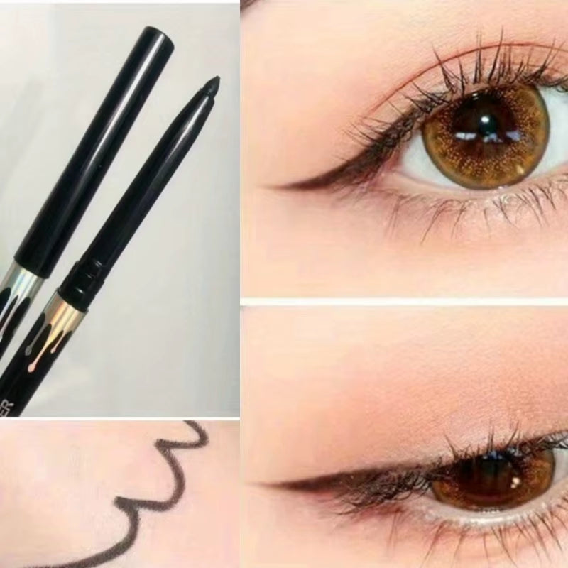 Waterproof Black Brown Eyeliner Gel Pencil Ultra-Fine Matte Smooth Quick Dry Non-Smudge 