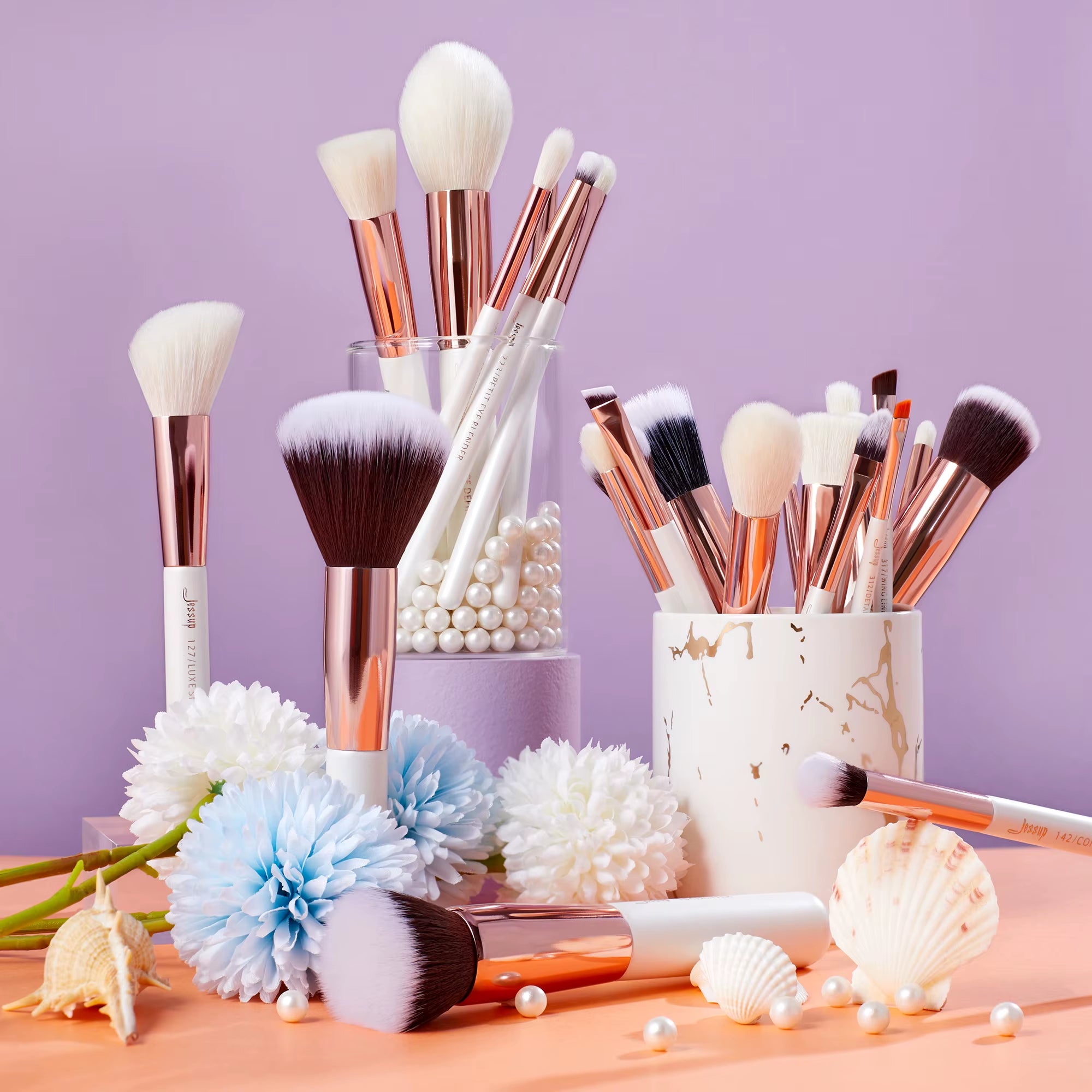 Professional Makeup Brushes Set,25Pcs Makeup Brush Foundation Powder Eyeshadow Liner Face & Neck