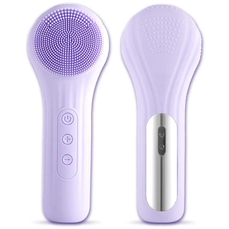 Sonic Waterproof Facial Cleansing Brush for Men & Women Rechargeable Exfoliating Electric Face Scrubber