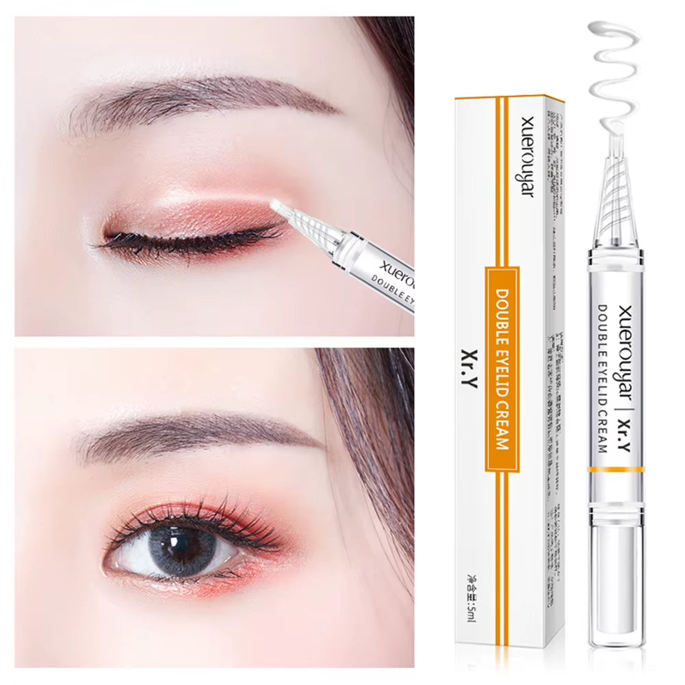 Long-Acting Double Eyelid Cream Waterproof Smudge Proof Waterproof Natural Double Eyelid Shaping 5Ml 