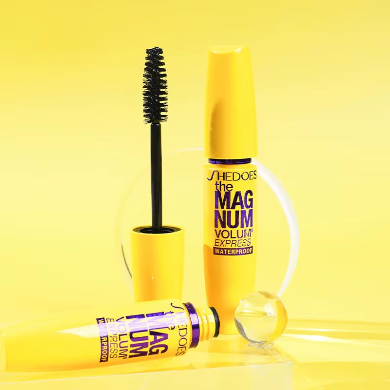  Black Mascara Thickening, Lengthening, Curling, Waterproof Liquid Fiber Mascara 4D