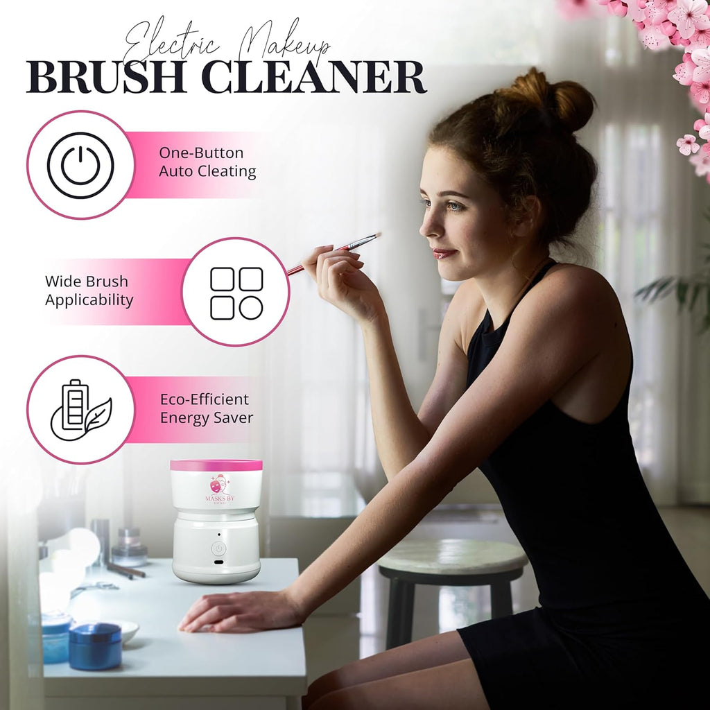 Electric Portable Automatic  Makeup Brush Cleaner Machine