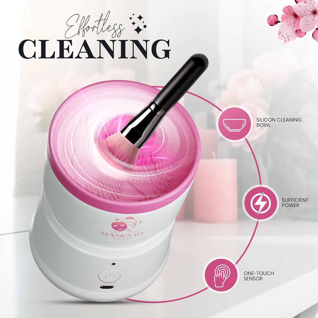 Electric Portable Automatic  Makeup Brush Cleaner Machine