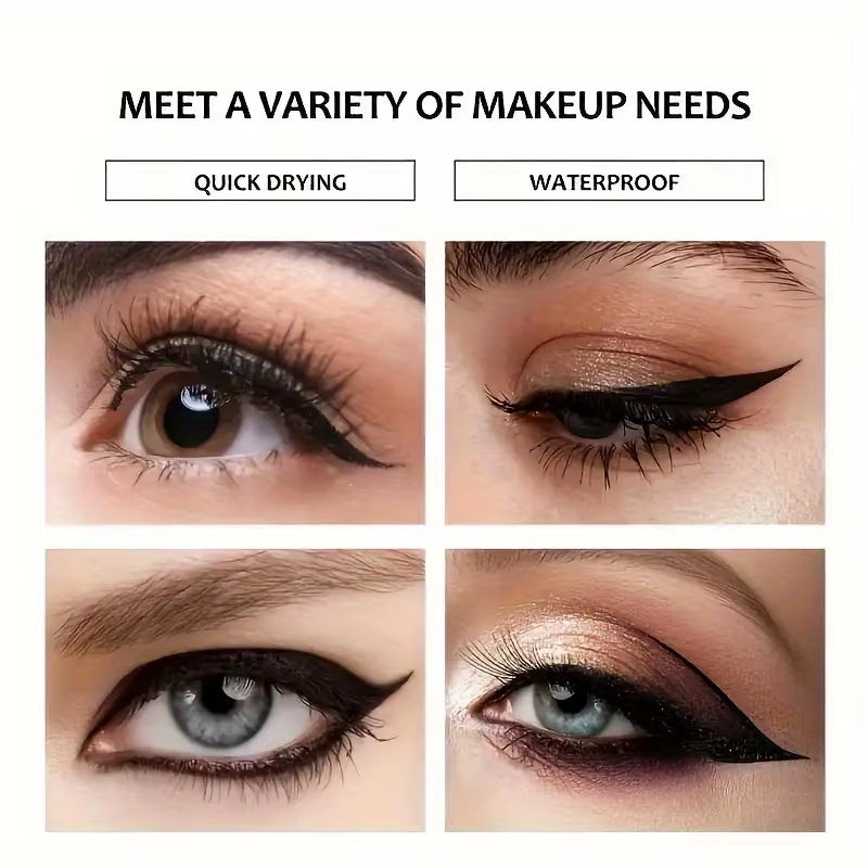 Black Waterproof, Sweat-Proof, and Smudge-Proof Eyeliner Creates a Natural Look and Glides on Quickl...
