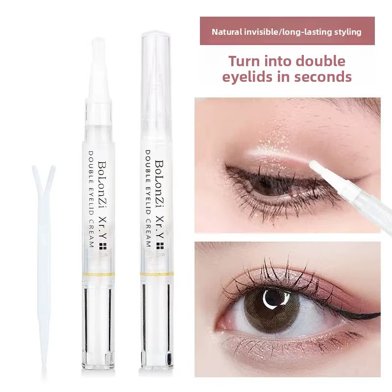 New Korean Style Double Eyelid Sticking Cream Invisible Traceless Quick Dry Natural Looking Eye Beau...
