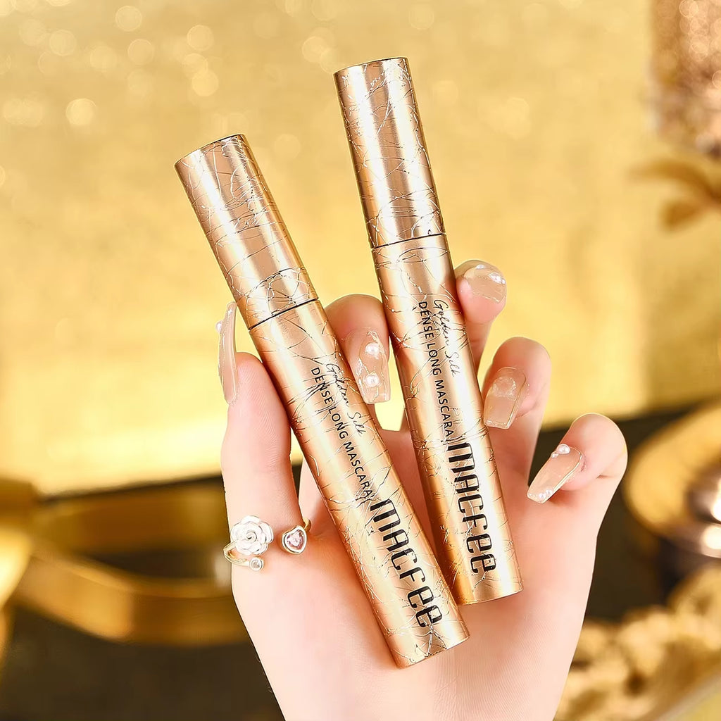 Macfee Golden 4D Curling Mascara – Lengthening, Waterproof, Sweatproof, Long-Lasting, Smudge-Proof Enhancer