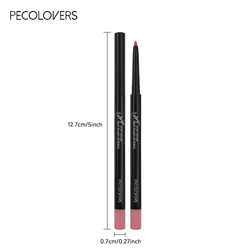 Waterproof Matte Lipliner Pencil Red Contour Tint Lipstick Long Lasting Non-Stick Cup Moisturising Eyeliner