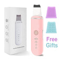 Ultrasonic Skin Scrubber Vibration Face Spatula Blackhead Remover Shovel Clean Cavitation Peeling Fa...