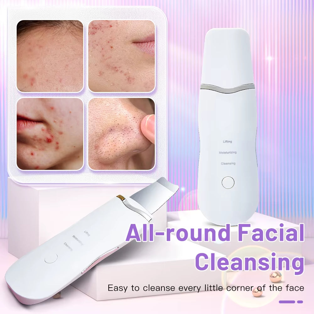 Electric Skin Scrubber Peeling Blackhead Remover Deep Face Cleaning Facial Lifting Acne Cleaner 