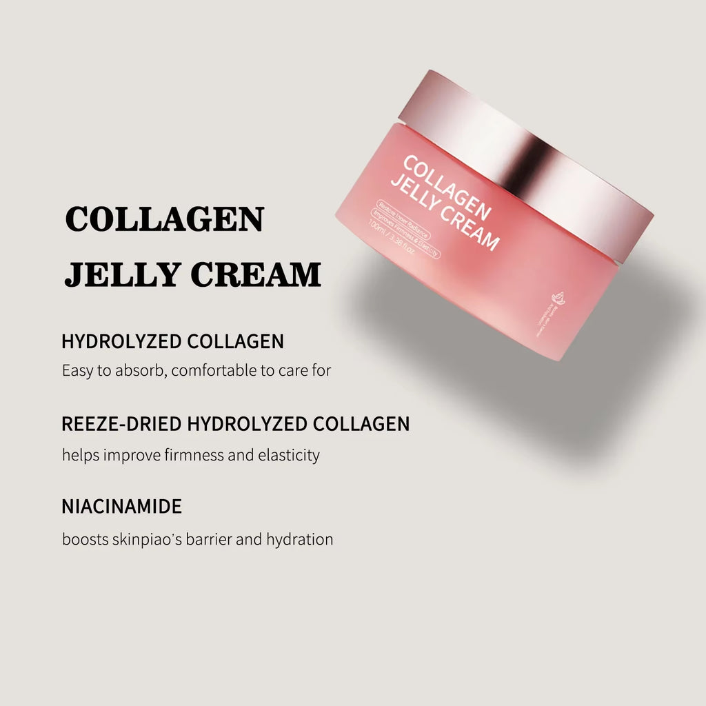 Collagen Jelly Cream Niacinamide Tightening Soothing Anti-Aging Firmness Hydration Nourishes Moistur...