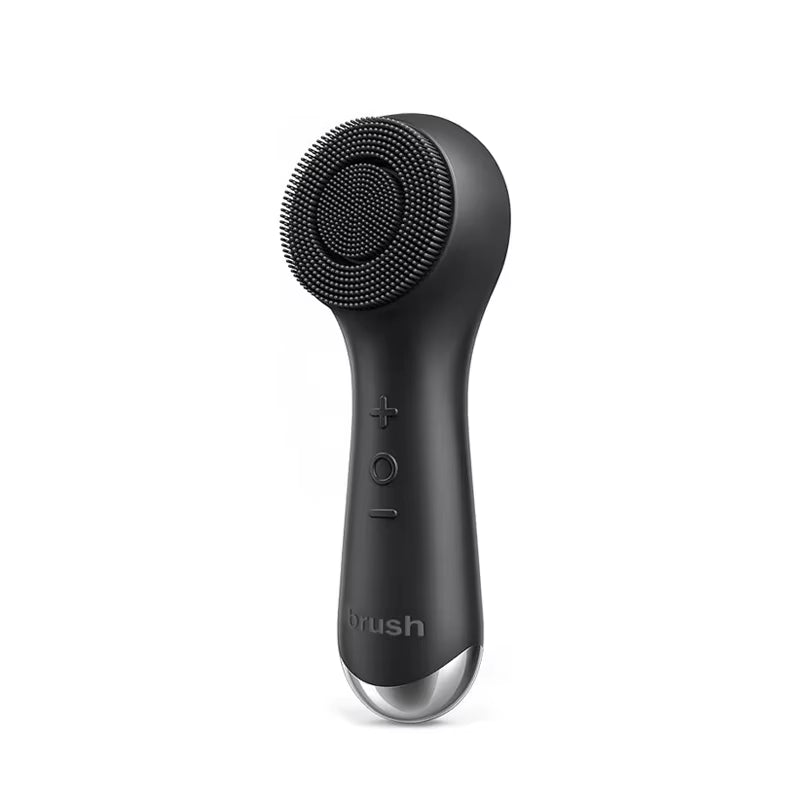 Facial Silicone Cleansing Brush with Dual Rotation and Vibration Modes, Facial Vibration Massage