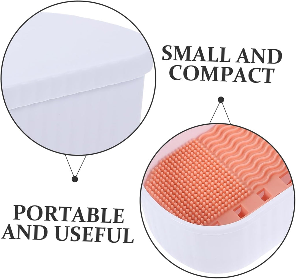 Makeup Brush Cleaner  Women Portable Cleaning Box