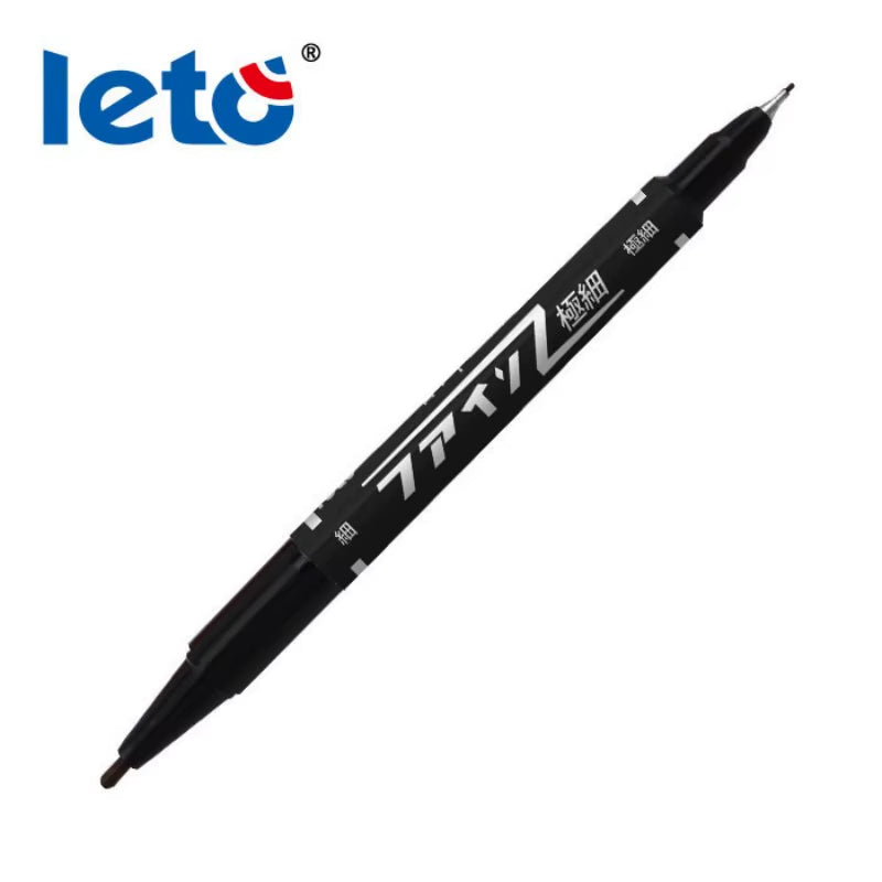 Twin Tip Permanent Art Markers Pens, Fine Point, Waterproof, Oily, Black,Red,Blue Ink, Painting, eyeliner