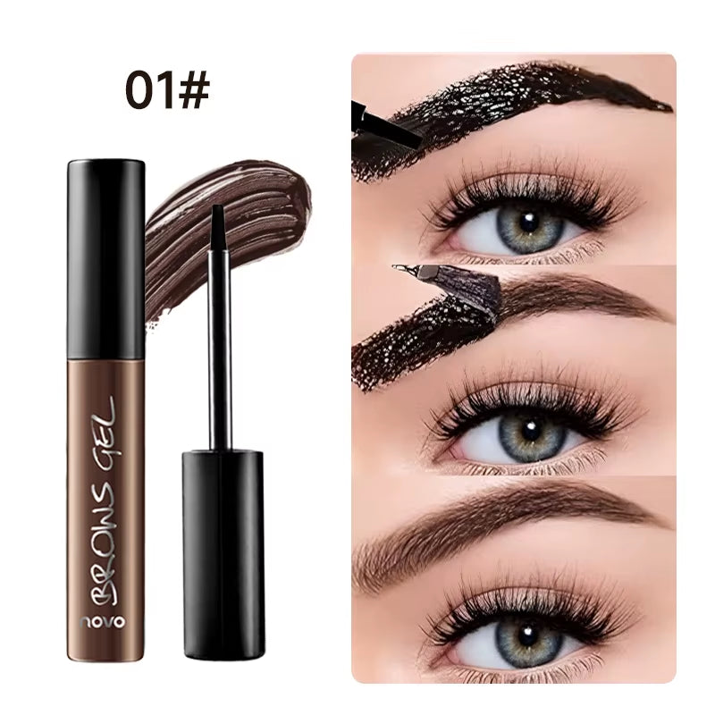 Long-Lasting Eyebrow Tint Gel, Waterproof, Semi-Permanent, Quick-Dry Transfer Eyeliner