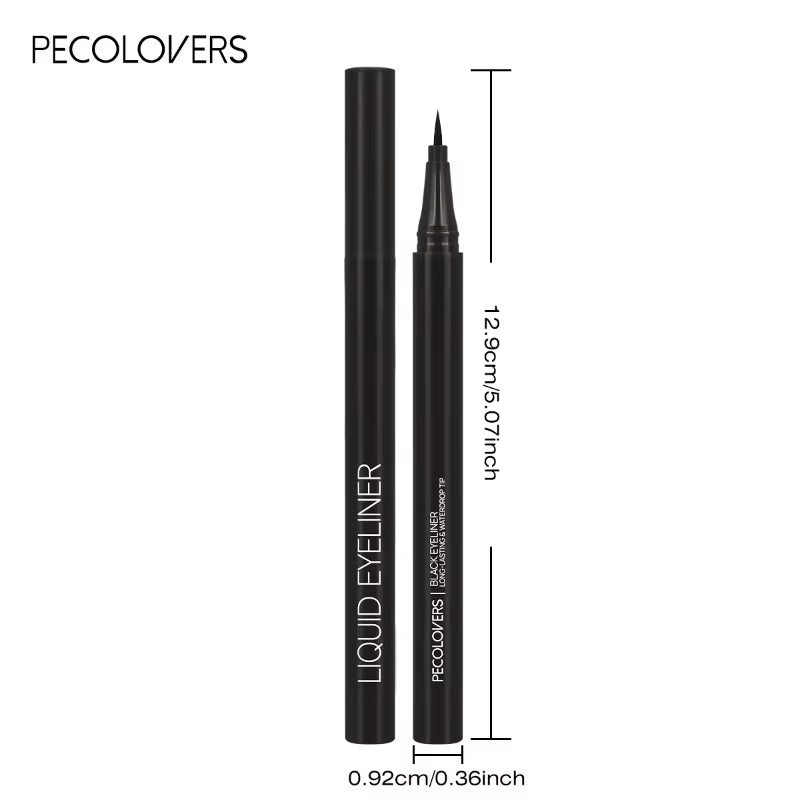 5Pcs/Set Smooth Liquid Eyeliner Pen, Waterproof, Long-Lasting Makeup, Black, Ultra-Fine Pen Tip,Eyelash