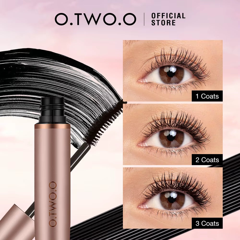 3D Silk Fiber Mascara Lengthening Waterproof Long Lasting Curling Thick Mascara Long Eyelash...
