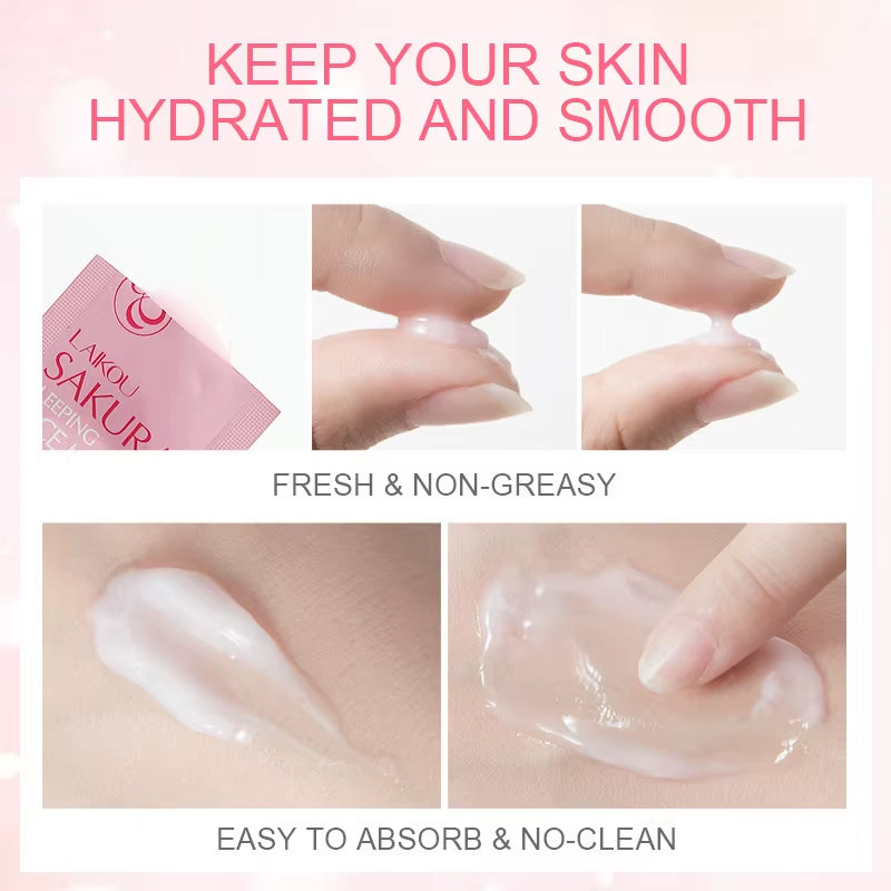 Moisturizing Facial Mask anti Wrinkle Hydrating Face Sleeping Mask Brightening Night 5 Pcs 