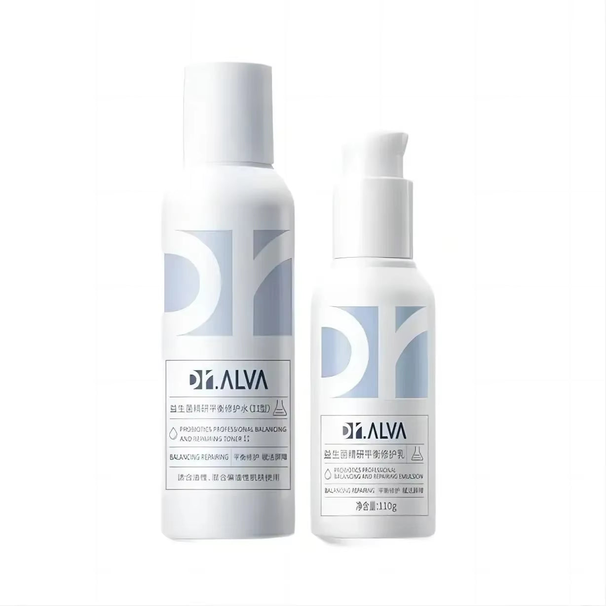 Original Genuine Dr. Alva Probiotic Skincare Set Toner Lotion Moisturizing Repairing Repairing Soot...
