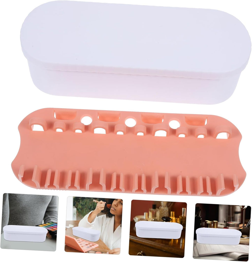 Makeup Brush Cleaner  Women Portable Cleaning Box