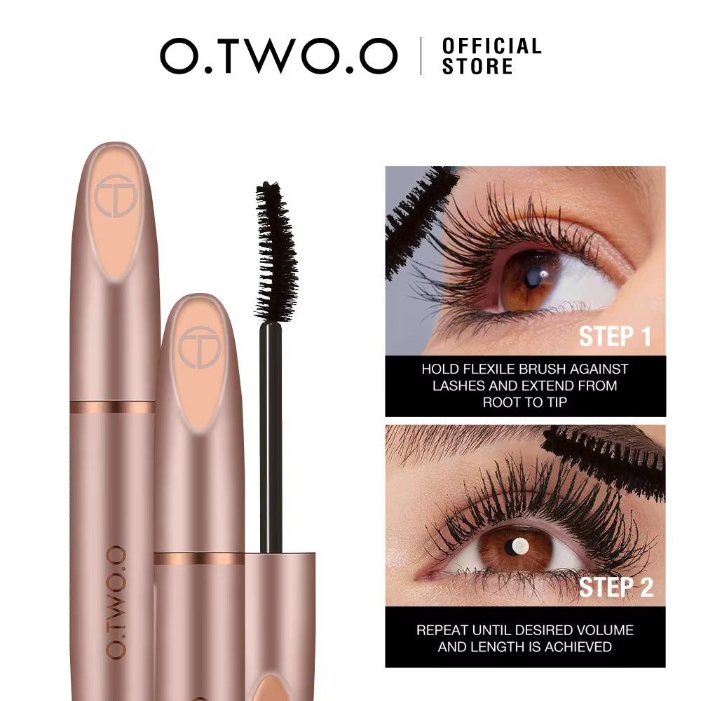 3D Silk Fiber Mascara Lengthening Waterproof Long Lasting Curling Thick Mascara Long Eyelash...