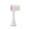Soft Silicone & Bristle 2-In-1 Facial Cleansing Brush for Pore Cleaning & Gentle Massage
