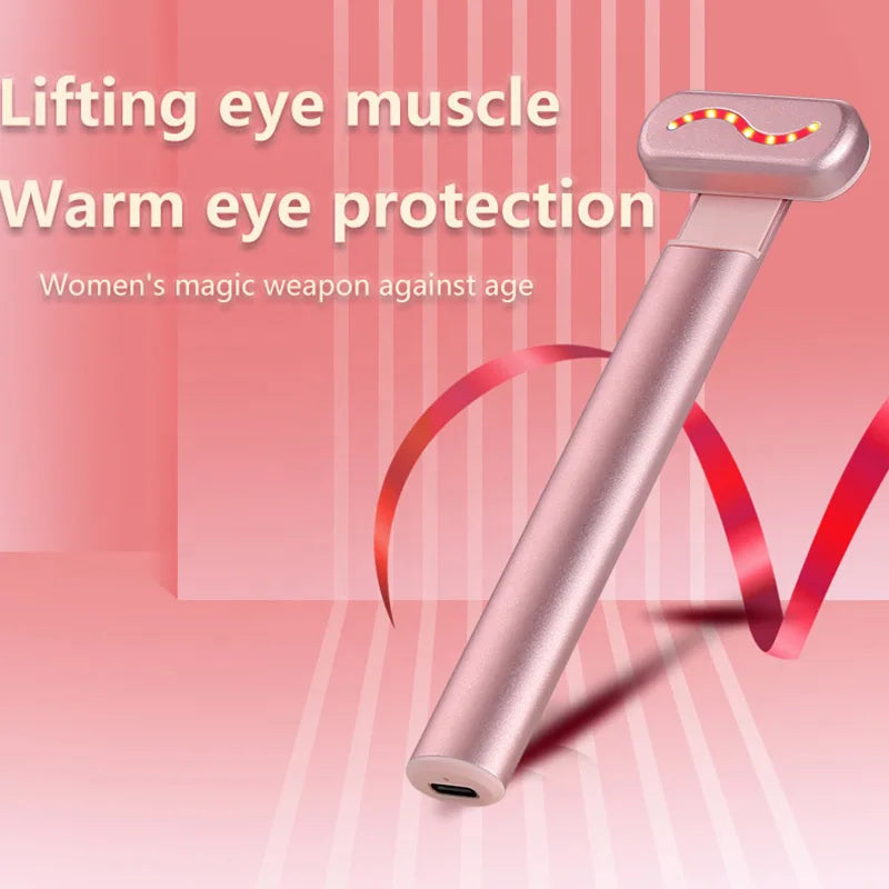 Portable Red Light Therapy Wand Facial Device 4-In-1 Microcurrent Skin Tightening Double Chin Reduce...
