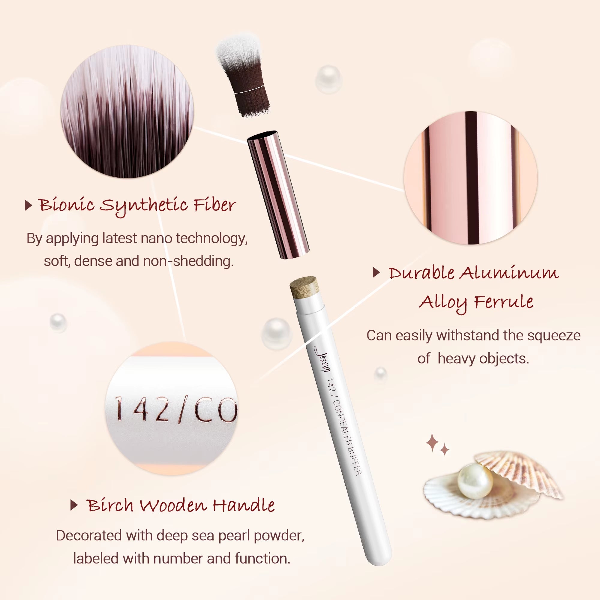 Professional Makeup Brushes Set,25Pcs Makeup Brush Foundation Powder Eyeshadow Liner Face & Neck