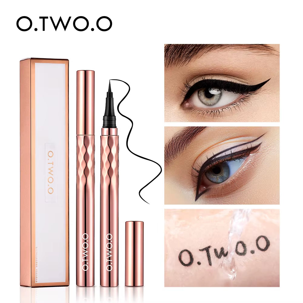 Eyeliner Pencil Liquid Eye Liner Waterproof Smudge Proof Quick Drying 12 Hour Wear Mascara