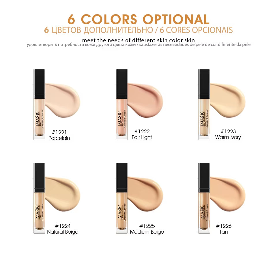 Eye Concealer & Base 6 Colors Full Coverage Suit for All Color Skin Face / Eyebrow Enhancer