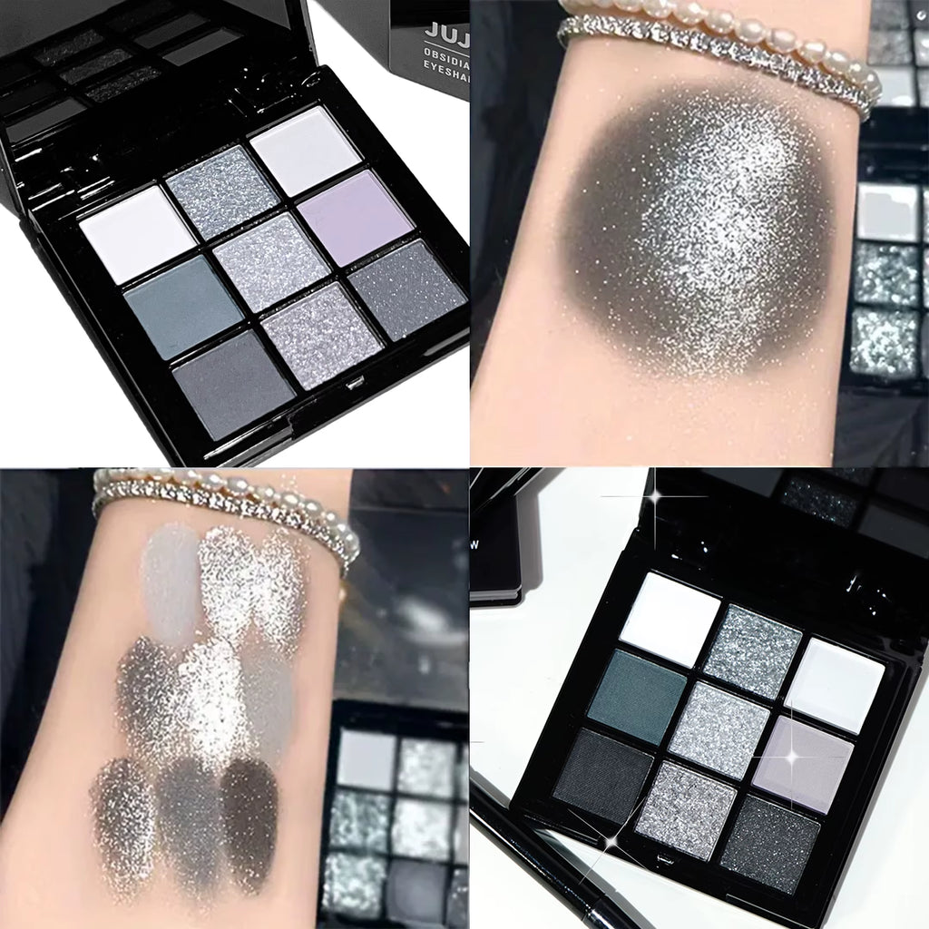 9-Shade Eyeshadow Palette: Black Swan, Smoky, Dark Black, Eyeshadow