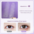 Double Eyelid Stickers Natural Invisible Long-Lasting Self-Adhesive Double Eyelid Tape Ultra-Thin Fo...