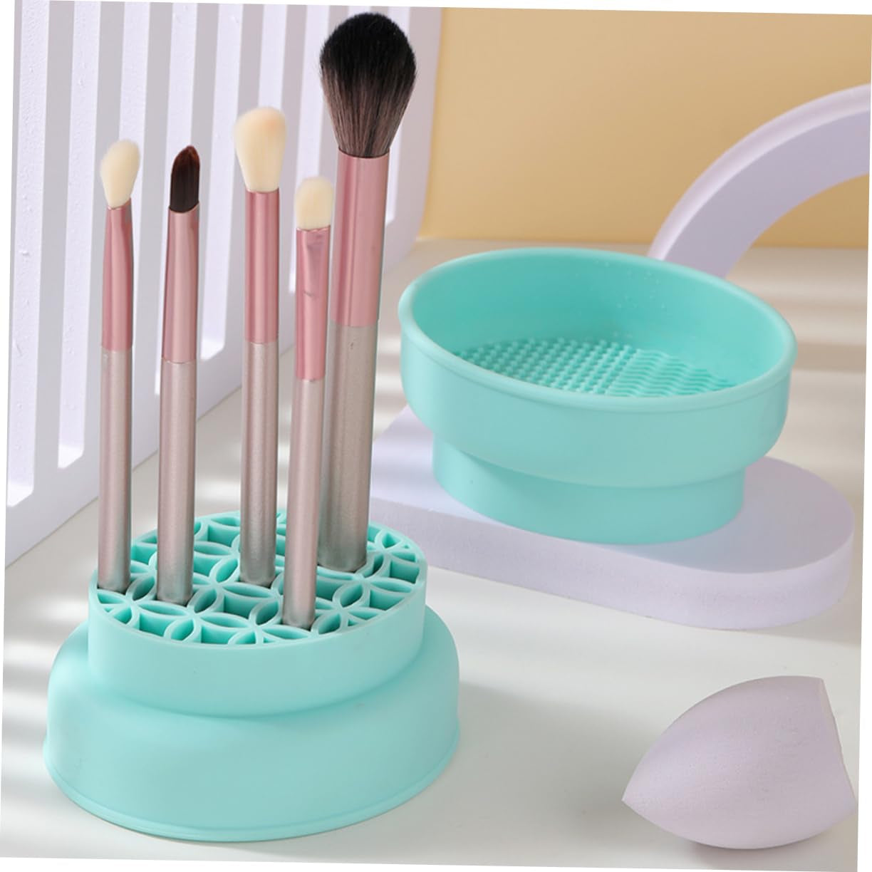Silicone Real Makeup Brush Cleaning Bowl 