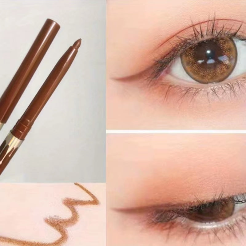Waterproof Black Brown Eyeliner Gel Pencil Ultra-Fine Matte Smooth Quick Dry Non-Smudge 