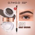Eyebrow Pomade Brow Gel Wax 2 in 1 Waterproof Long Lasting Creamy Mascara