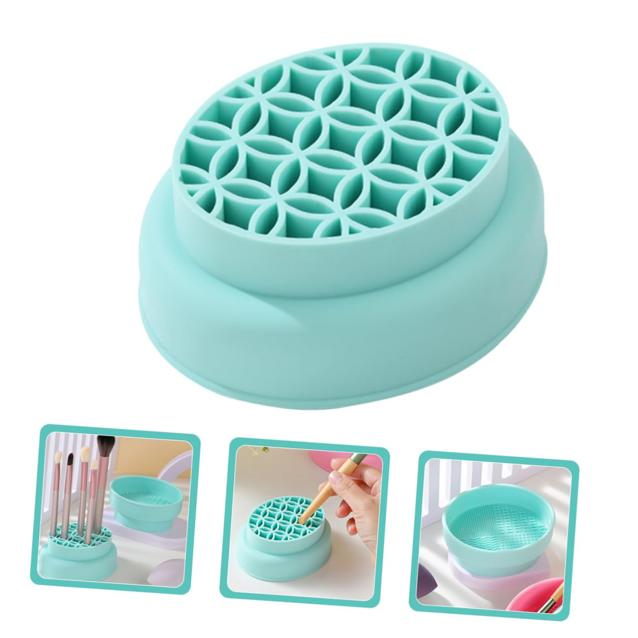Silicone Real Makeup Brush Cleaning Bowl 