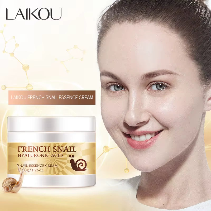 Snail Face Cream Hyaluronic Acid Moisturizer Firming Facial Cream Collagen 