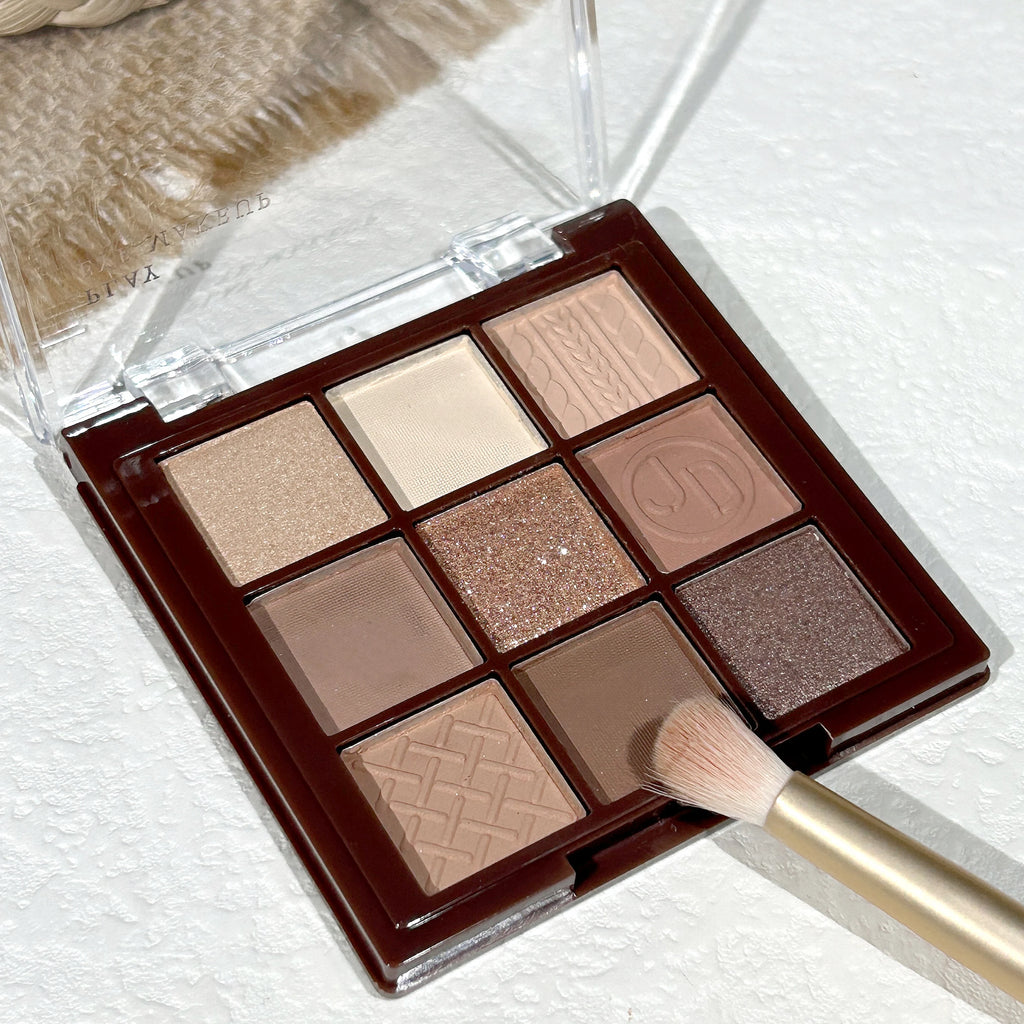 Chocolate Warm Brown Earth Palette - 9 Shades Matte Orange Brown Eye Shadow