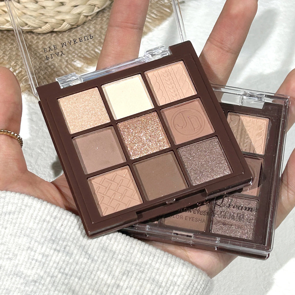 Chocolate Warm Brown Earth Palette - 9 Shades Matte Orange Brown Eye Shadow