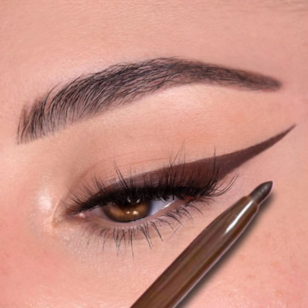 Waterproof Black Brown Eyeliner Gel Pencil Ultra-Fine Matte Smooth Quick Dry Non-Smudge 